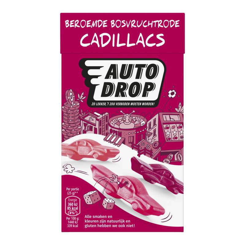Beroemde bosvruchtrode cadillacs