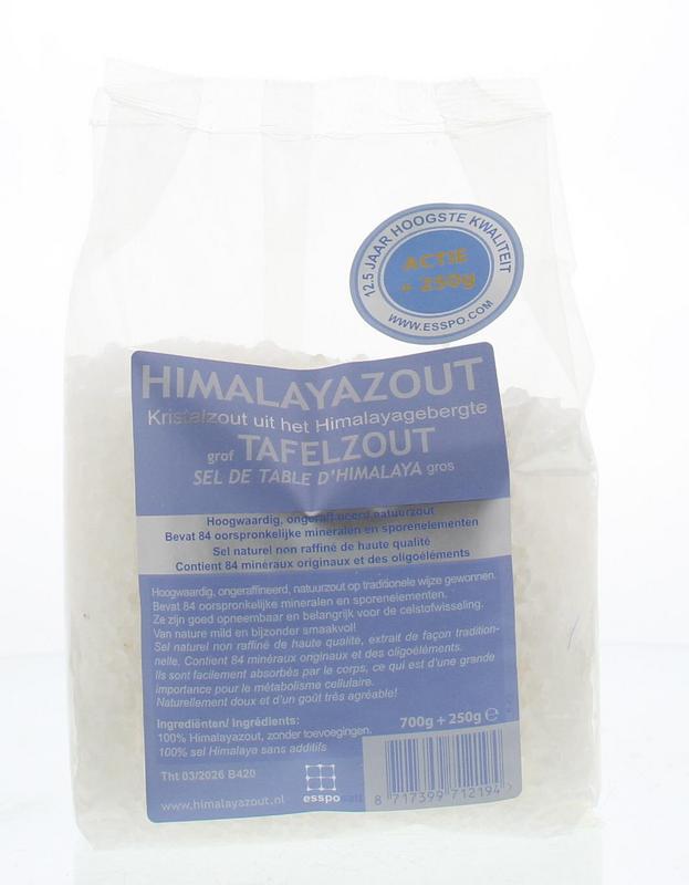 Himalayazout wit grof 700 + 250 gram actie
