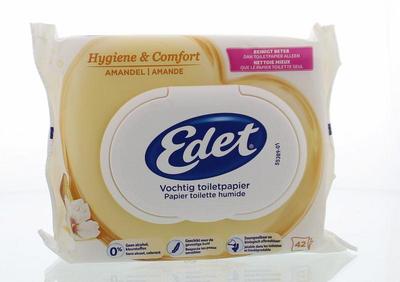 Edet Vochtig toiletpapier rich almond navul