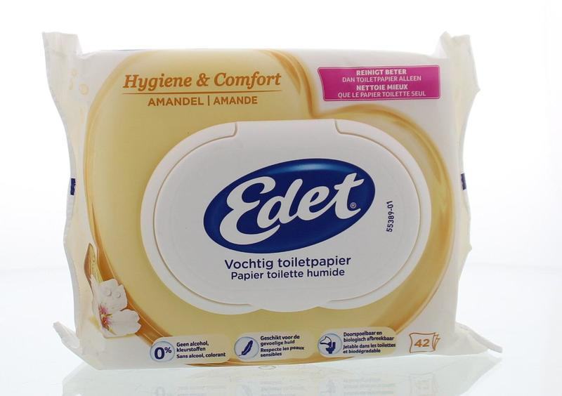 Vochtig toiletpapier rich almond navul Vochtig toiletpapier rich almond navul