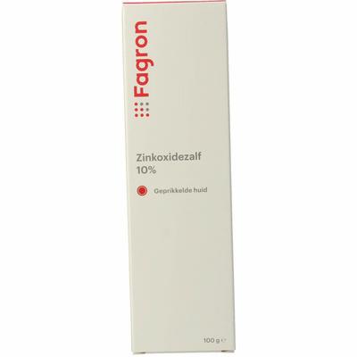 Fagron Zinkoxidezalf 10% met doos en bijsluiter