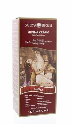 Surya Brasil Henna haarverf creme copper Surya Brasil Henna haarverf creme copper