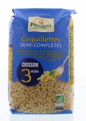 Primeal Halfvolkoren elleboogjes snelkook 3 minuut bio