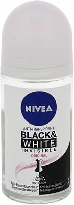Nivea Deodorant roller invisible black & white clear