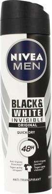 Nivea Men deodorant spray invisible black & white