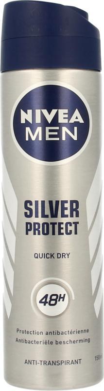 Men deodorant spray silver protect dynamic power