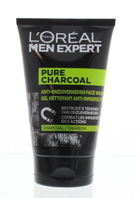 Men expert pure charcoal face wash