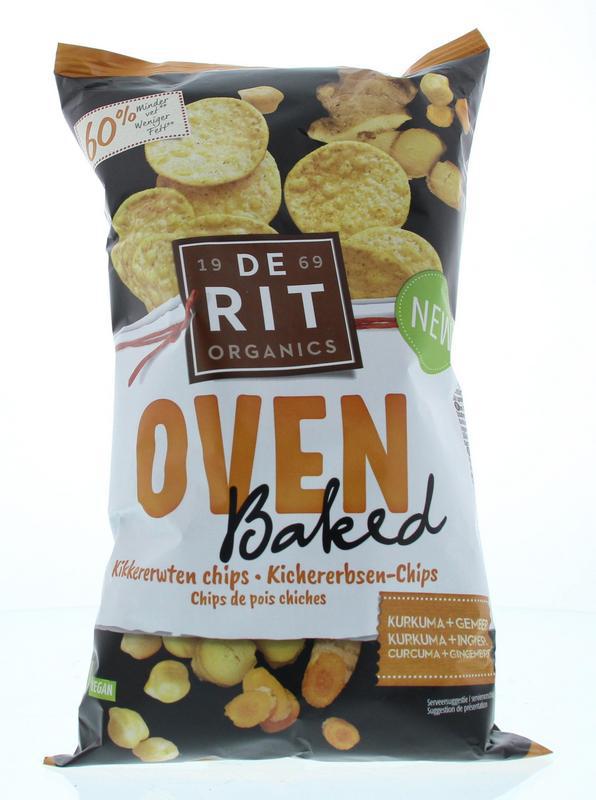 Kikkererwtenchips ovenbaked kurkuma gember bio