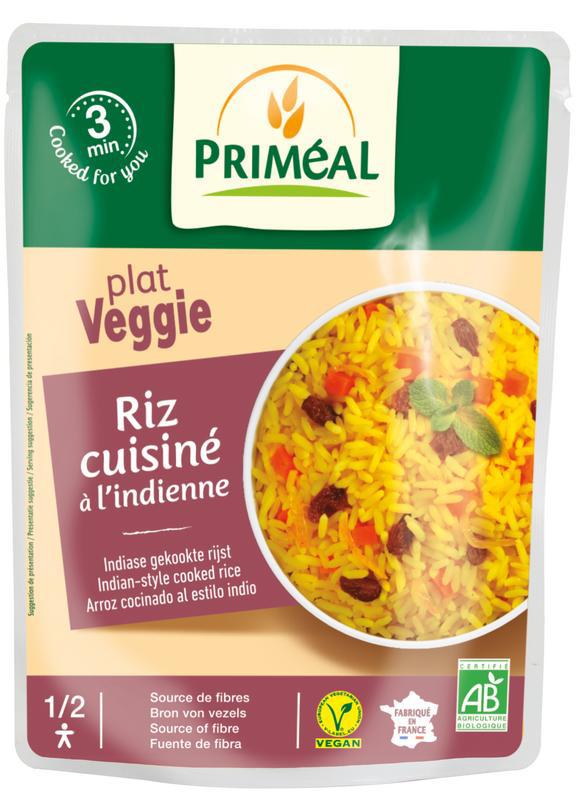 rijst wit gekookt indian styl# 220g