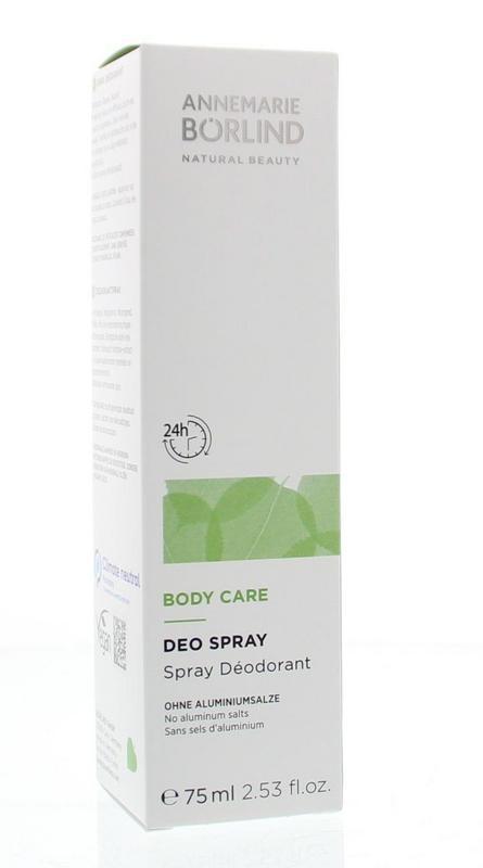 Body care natural deodorant spray