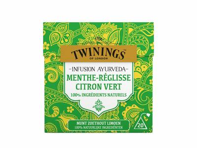 Twinings Ayurveda munt zoethout limoen