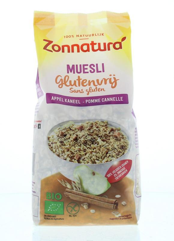 Muesli appel kaneel glutenvrij bio Broeders Gezondheidswinkel