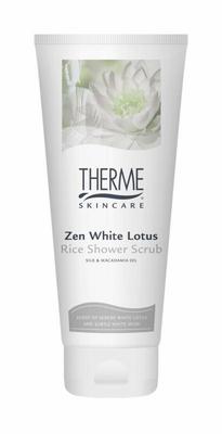 Therme Zen white lotus scrub rice