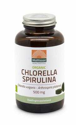 Mattisson Organic chlorella spirulina 500mg bio Mattisson Organic chlorella spirulina 500mg bio