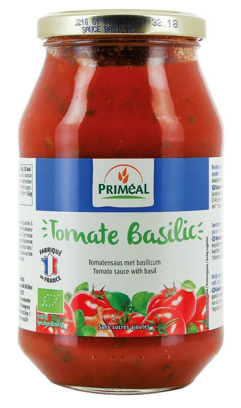 Pastasaus tomaten basilicum bio