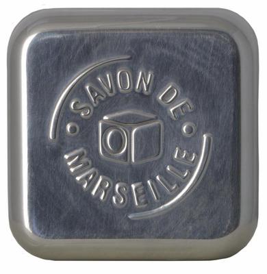 MARSEILLE SOAP CO Zeepdoos aluminium leeg voor Marseille zeep