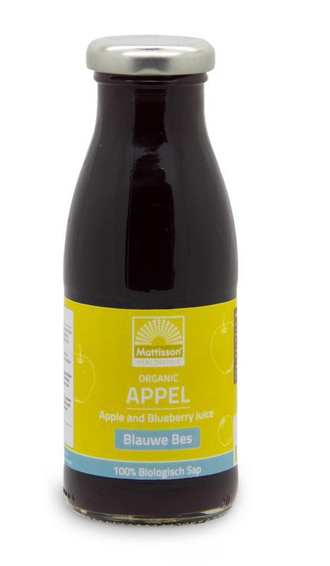 Appel blauwe bessensap/Apple blueberry juice bio