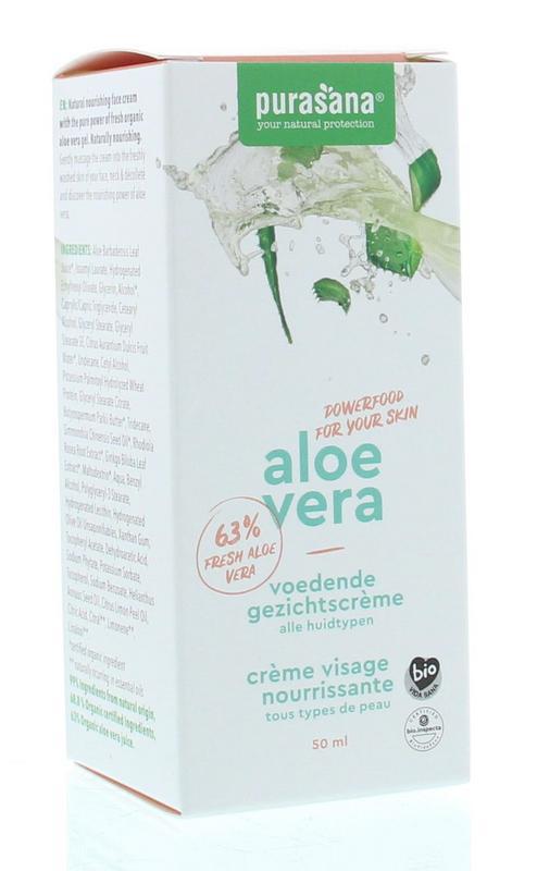 Aloe vera gezichtscreme voedend bio