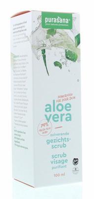 Purasana Aloe vera gezichtsscrub reinigend bio