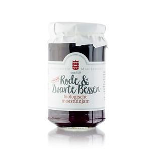 Moestuinjam rode en zwartebessenjam bio