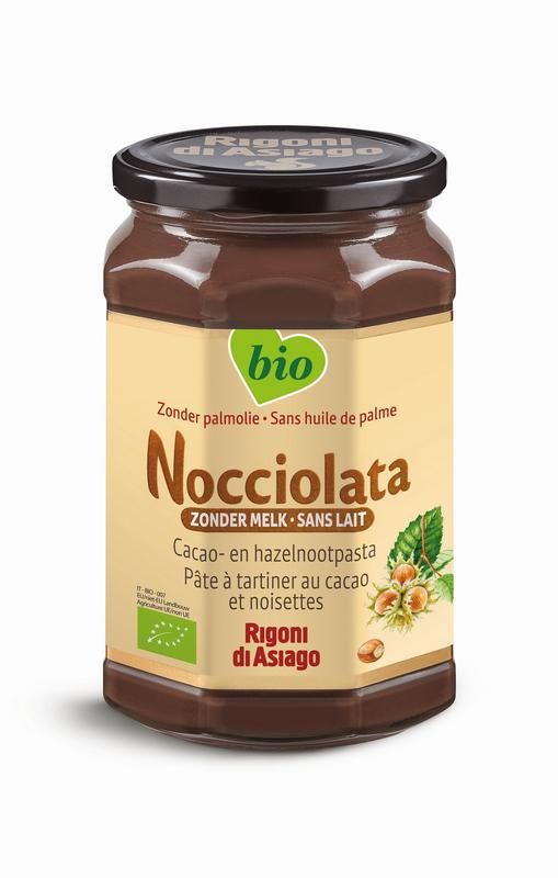Hazelnotenpasta zonder melk bio