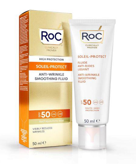 Soleil protect anti wrinkle smoothing fluid SPF50+