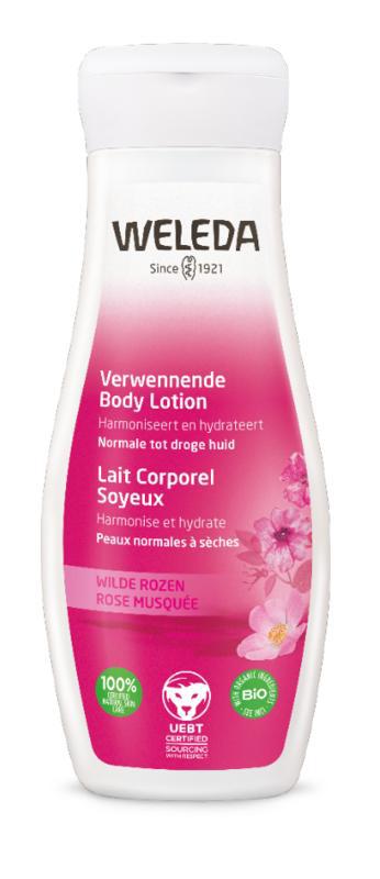 Wilde rozen verwennende bodylotion