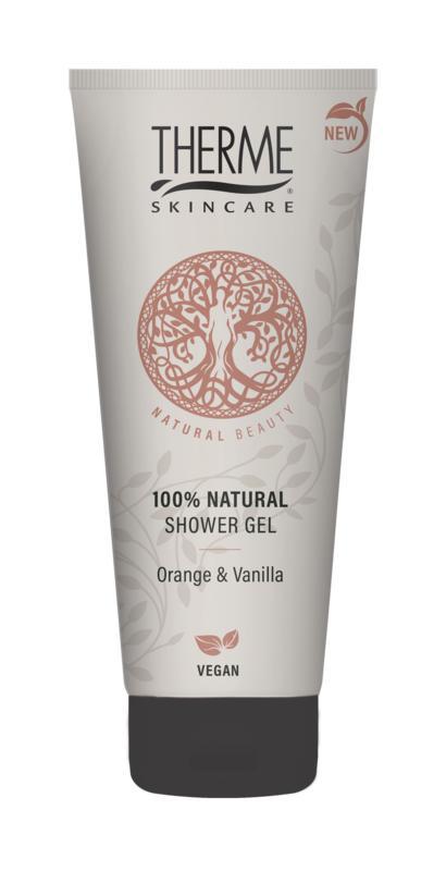 Orange & vanilla natural beauty showergel