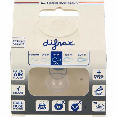 Difrax Fopspeen natural 6+ maanden sky