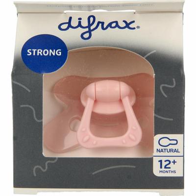 Difrax Fopspeen natural 12+ maanden bubble gum rose