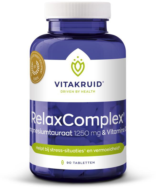 Vitakruid RelaxComplex oa Magnesium Tauraat & Vitamine D3