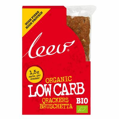 Leev Bio lowcarb crackers tomaat & oregano