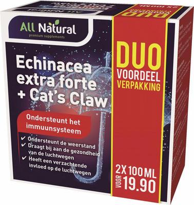 All Natural Echinacea extra forte + cat's claw