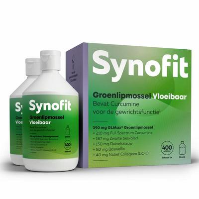 Synofit Groenlipmossel vloeibaar duo 2 x 400ml