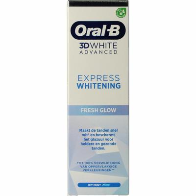 Oral B Tandpasta 3D white advanced expres fresh whitening