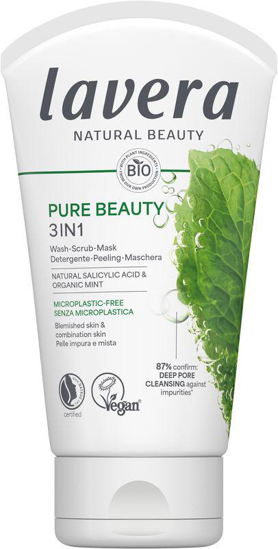 Pure beauty 3-in-1 wash scrub mask