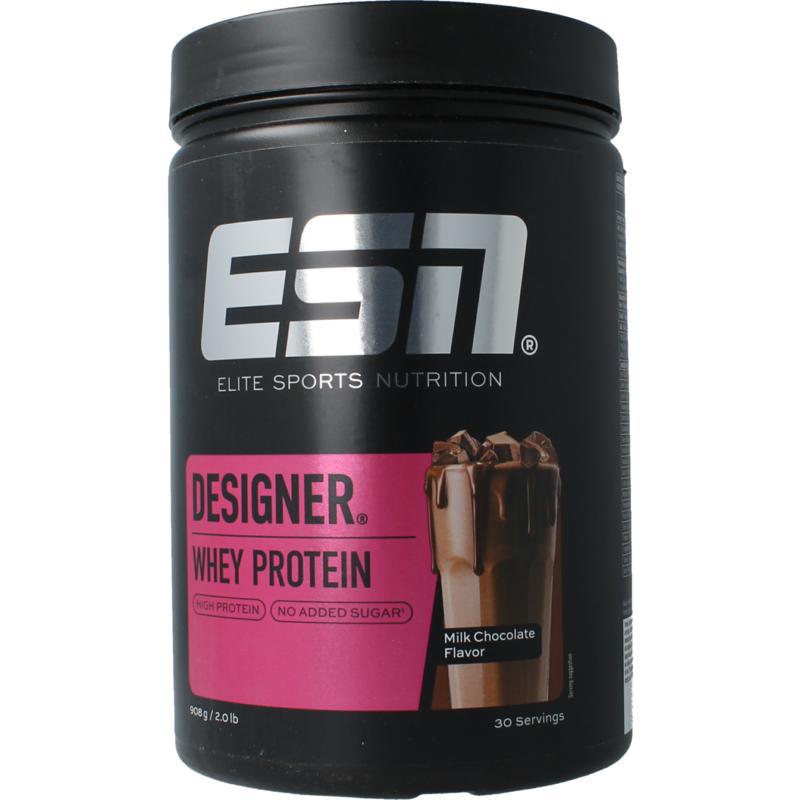 Designer whey milk chocolate