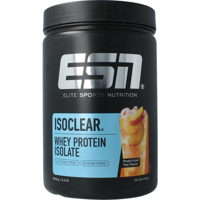 Isoclear whey isolate peach ice tea