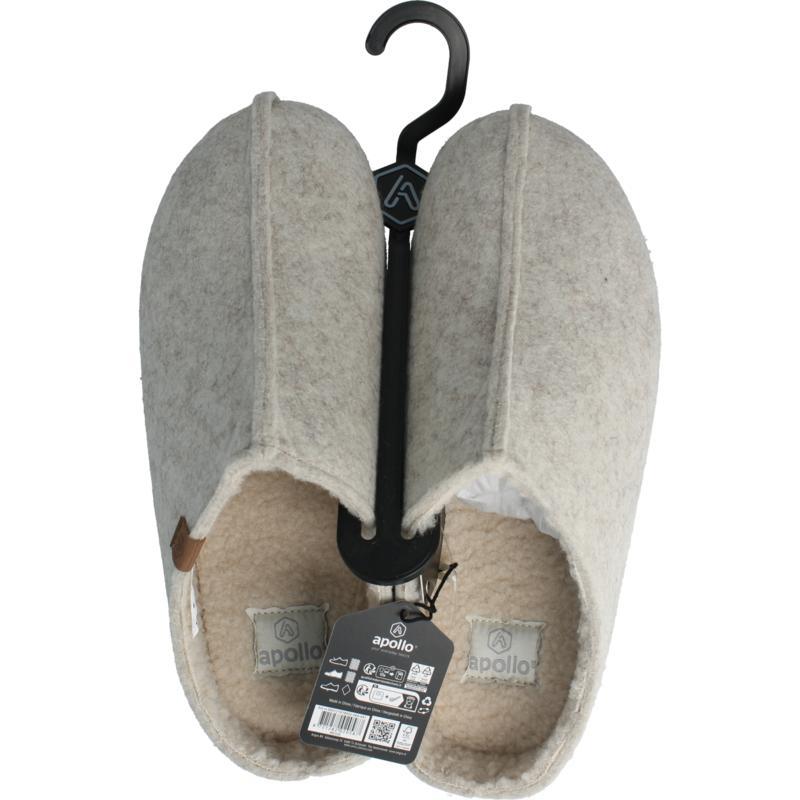 Zweedse slof beige 41/42 heren