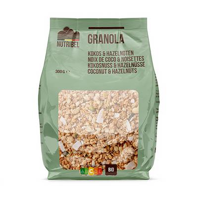 Nutribel Granola kokos hazelnoot bio