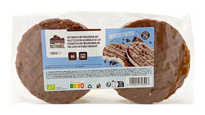 Nutribel Rijstwafels melkchocolade bio