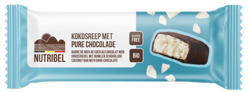 Kokosreep met pure chocolade bio