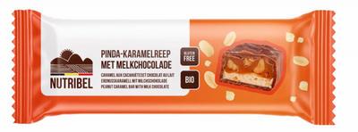 Nutribel Pinda karamel reep melkchocolade bio