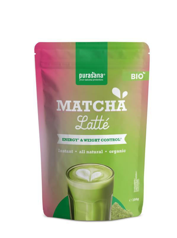 Instant matcha latte bio
