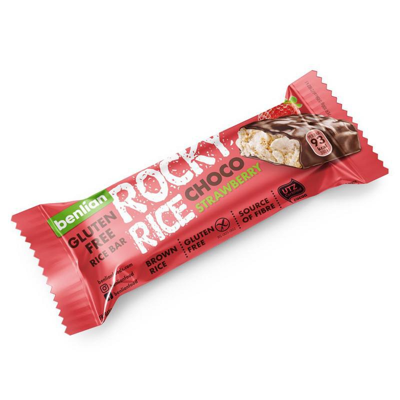 Rocky rice choco strawberry glutenvrij
