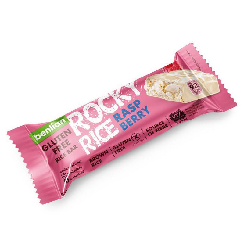 Rocky rice raspberry bar glutenvrij