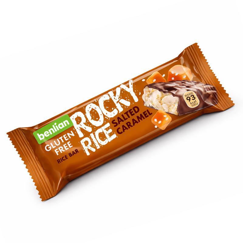 Rocky rice salted caramel bar glutenvrij