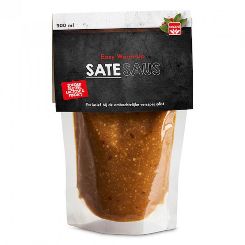 Satesaus pindavrij lactosevrij glutenvrij