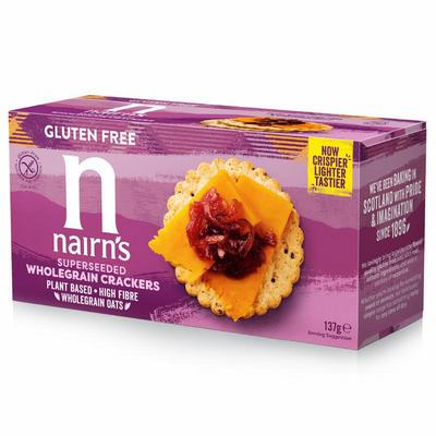 Nairns Volkoren crackers seeded glutenvrij