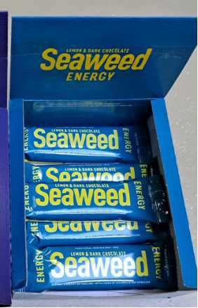 Seaweed protein bar energy lime